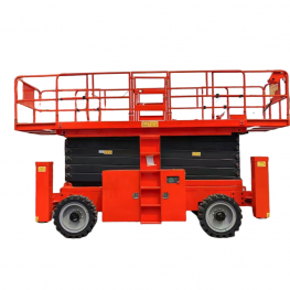 Self-propelled off-road scissor aerial work platform